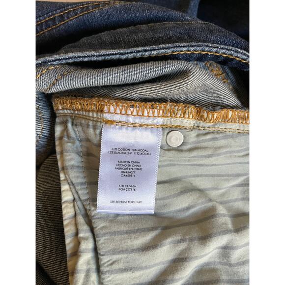 Cabi 5166 Straight Leg Jeans Size 6 Dark Wash Mid Rise - Picture 6 of 10